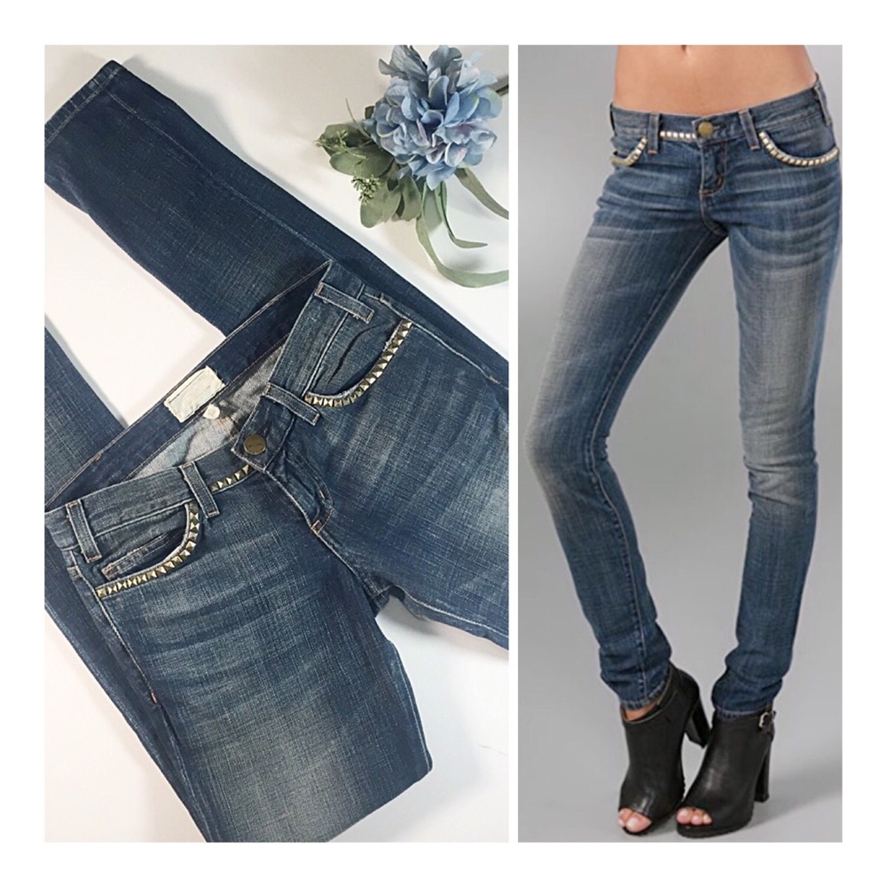 Current/Elliot Studded Skinny Jeans Sz 25